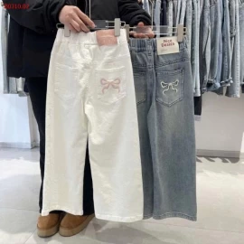 QUẦN JEANS NƠ BÉ GÁI-Giá sỉ 158k