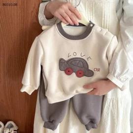 Bộ đồ nhung dày dặn cho bé vải nỉ - sỉ 275k