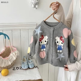 ÁO LEN CARDIGAN KITTY5-Giá sỉ 149k