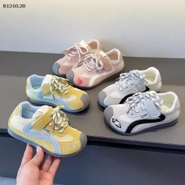 GIÀY THỂ THAO PHỐI MÀU THÊU HÌNH - Giá sỉ size 27–32: 205k  size 33–38: 215k 