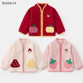 ÁO KHOÁC THU ĐÔNG THÊU HÌNH CUTE CHO BÉ-Giá sỉ 198k