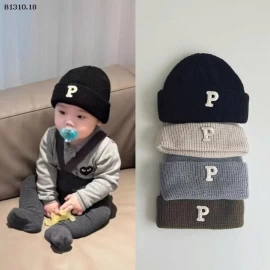 MŨ LEN CHỮ CHO BÉ  -Giá sỉ 72k/2c 