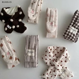 KHĂN QUÀNG CỔ HỌA TIẾT CHO BÉ IU -Giá sỉ 74k