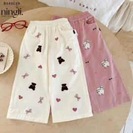 QUẦN Họa tiết thêu nổi bật, chuẩn gu công chúa nhí -Giá sỉ 115k