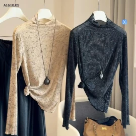 ÁO DÀI TAY HỌA TIẾT ANNA NỮ  - sỉ 99k