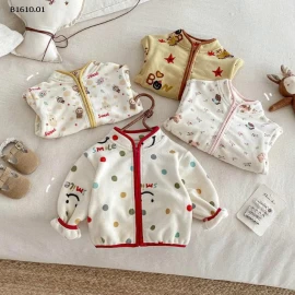 ÁO KHOÁC HỌA TIẾT CHO BÉ1-Giá sỉ 133k