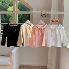 Áo thun giả khăn cho  bé gái- sỉ 99k 