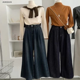 QUẦN JEAN ỐNG RỘNG CÁ TÍNH CHO NỮ -Giá sỉ 274k