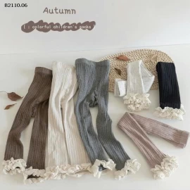 Quần legging phối chân ren bg- sỉ 75k