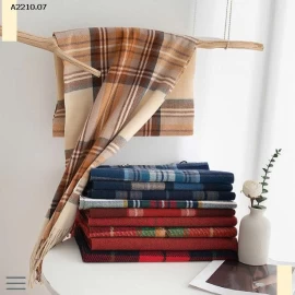 KHĂN CHOÀNG KẺ CARO Cashmere -Giá sỉ 75k