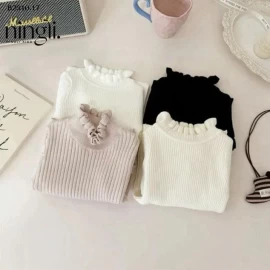 Áo len Ningli  vải thun cotton mùa đông cho bé - sỉ 103k