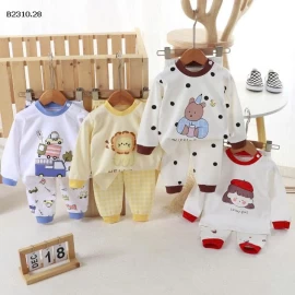 BỘ THU ĐÔNG hoạt tiết hoạt hình CHO BÉ -Giá sỉ 75k