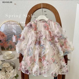 VÁY HOA CHO BÉ -Giá sỉ 255k