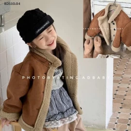 ÁO KHOÁC DA LỘN LÓT LÔNG ADBABY-Giá sỉ 275k