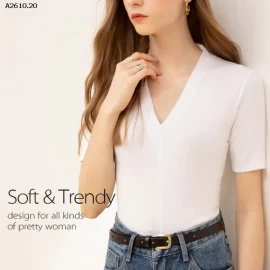 ÁO CỔ V CANVAS - sỉ 145k