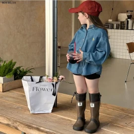 ÁO SƠ MI JEAN AMBB -Giá sỉ sz 90-150: 185k      sz 160: 199k    sz   170: 215k