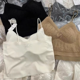 ÁO 2 DÂY REN KÈM BRA   - sỉ 60k