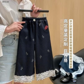  Quần ống rộng phối chân ren bg -Giá sỉ 90-120   85k 130-160   94k