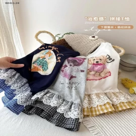 ÁO THUN PHỐI VIỀN REN-Giá sỉ 150k