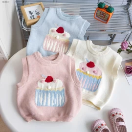 ÁO GILE LEN GẤU XINH XẮN -Giá sỉ 125k