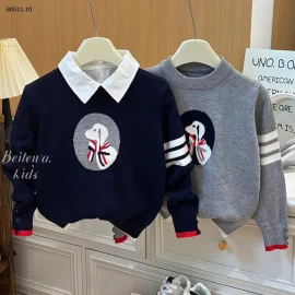 ÁO LEN HỌA TIẾT CÚN CHO BÉ-Giá sỉ 169k