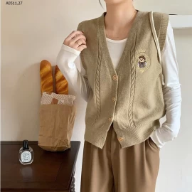 ÁO GILE LEN GẤU CHO NỮ  - sỉ 145k