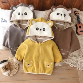 ÁO KHOÁC NỈ LÓT LÔNG CHO BÉ-Giá sỉ 137k