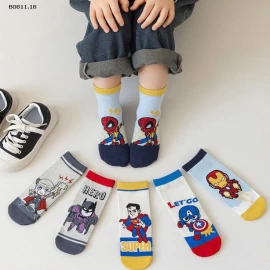  SET 6Đ TẤT SIÊU NHÂN CHO BÉ  - Giá sỉ  85k/1 set 6đ