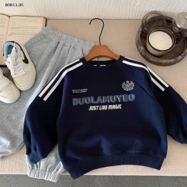  ÁO NỈ CHỮ JUST LIKE MAGIC CHO BÉ -Giá sỉ 138k