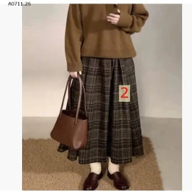 CHÂN VÁY LEN MIDI  ANNA  - sỉ 211k