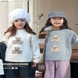 Áo len gấu nhà Elmo Baby Kids  AMBB -Giá sỉ size 90-150 : 189k sz 160 : 199k