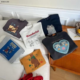 Áo nỉ hoạt hình thời trang  nhà Elmo Baby Kids  AMBB -Giá sỉ size 90-150 : 147k sz 160 : 160k sz 170 : 174k