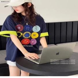 ÁO THUN IN HÌNH CÚC SẮC MÀU-Giá sỉ 158k