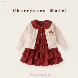 SET VÁY XINH CHO BÉ GÁI CHERRYCOCO-Giá sỉ 365k