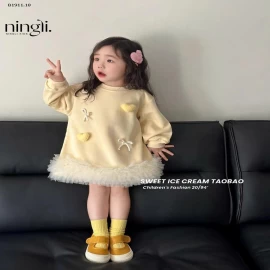 VÁY NỈ VÀNG NINGLI -Giá sỉ 139k