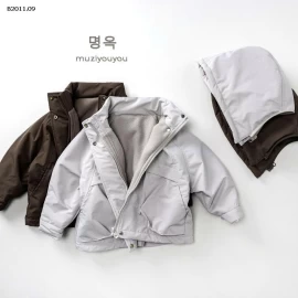 Áo khoác gió dày dặn lót lông cừu cho trẻ em- sỉ 206k