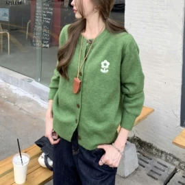 ÁO CARDIGAN LEN HOA NỮ  - sỉ 197k