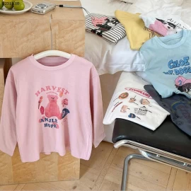 Áo thun dài tay phong cách Hàn Quốc nhà AMBB -giá sỉ  size 90-150 : 116k size 160 : 130k size 170 : 139k