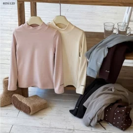 Áo giữ nhiệt vải mousse mềm lớp lông cừu làm từ ethylene  nhà AMBB-Giá sỉ Sz 90-150: 144k Sz 160 : 155k Sz 170  : 167k