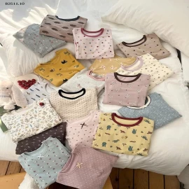 Bộ đồ ngủ hoạt hình trẻ em thu đông 2025 NHÀ AMBB- Giá sỉ  sz 80-150: 148k  sz 160:  168k  sz 170 : 180k