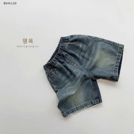 QUẦN SHORT JEANS BẠC MÀU MUZIYOUYOU-Giá sỉ 165k