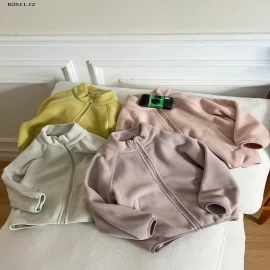 Áo khoác Elmo Baby chống gió và giữ ấm bằng cotton có lớp lông cừu NHÀ AMBB - Giá sỉ  sz 90-150: 208k  sz 160:  225k  sz 170 : 240k