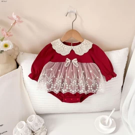 BODY ĐỎ PHỐI VÁY REN TIỂU THƯ - sỉ 145k