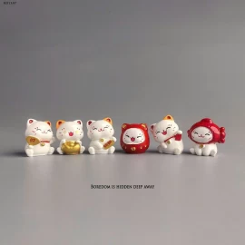 GOM SALE SET 6 MÈO DẢUMA MEOW MAY MẮN  CUTE - Giá sỉ 41k/set