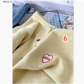ÁO CARDIGAN LEN THÊU HÌNH TIM CHO NỮ -sỉ 170k