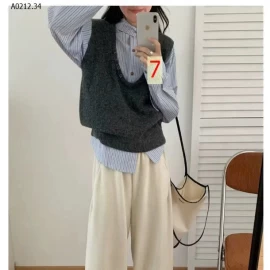 ÁO GILE LEN CỔ U CHO NỮ-sỉ 163k