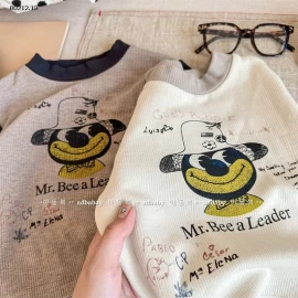 ÁO THUN GÂN LÓT NHUNG  AD.BABY-sỉ 154k