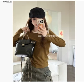 ÁO THUN DÀI TAY PHỐI VIỀN NỮ-sỉ 108k