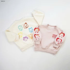 ÁO NỈ IN HÌNH CHỮ CHO BÉ-sỉ 179k