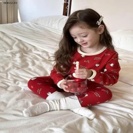 BỘ TONE ĐỎ Hãng AMBB.Kids -sỉ Sz 90-150 : 138k                      160 : 159k